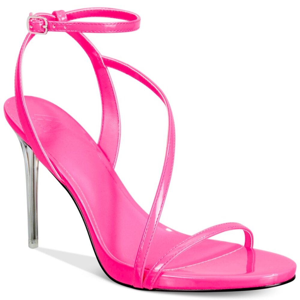 Aaj by Aminah Womens Zayn Leather Evening Heels, Pink, 8.5